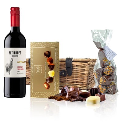 Altitudes Reserva Cabernet Sauvignon 75cl Red Wine And Chocolates Hamper